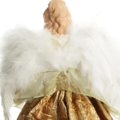 Deluxe Gold Angel Christmas Tree Topper Ornament Cheap