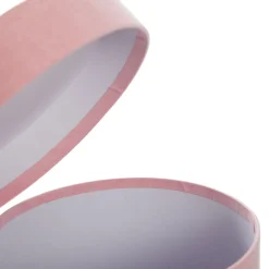 Deluxe Pink Suede Round Giftbox Sale