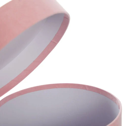 Deluxe Pink Suede Round Giftbox Sale