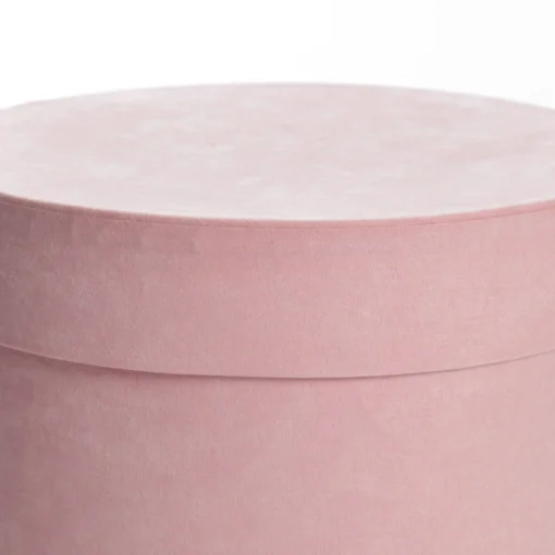 Deluxe Pink Suede Round Giftbox Sale