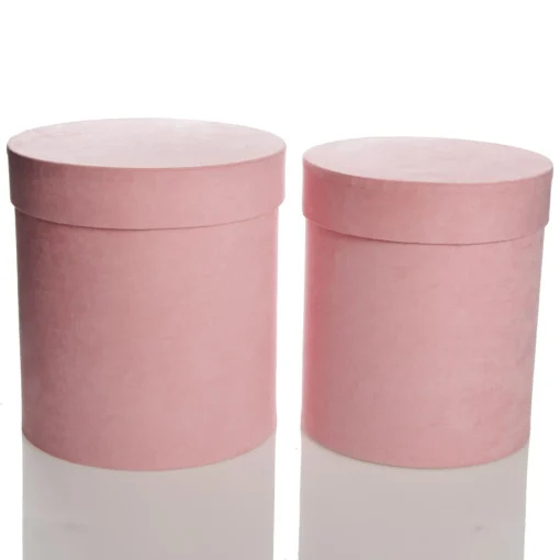 Deluxe Pink Suede Round Giftbox Sale