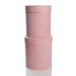 Deluxe Pink Suede Round Giftbox Sale