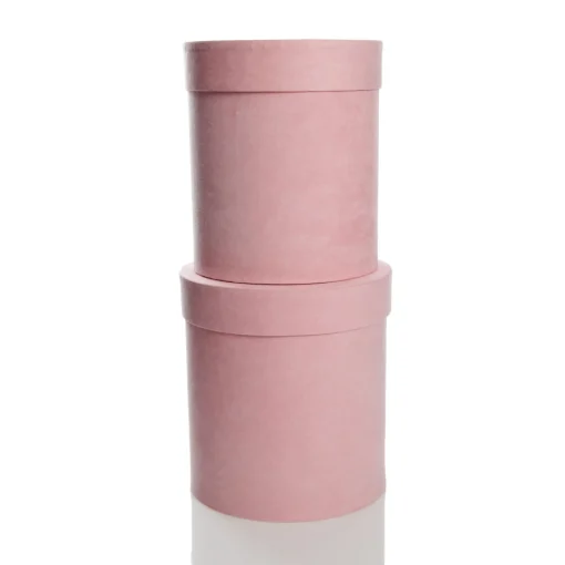 Deluxe Pink Suede Round Giftbox Sale