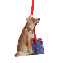 Dingo with Present Australiana Christmas Tree Decoration Flash Sale