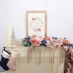 Dusky Pink Round Leaf Eucalyptus Dollar Gum Spray Hot