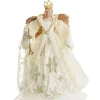 Elegant Ivory and Gold Christmas Angel Tree Topper Flash Sale