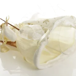 Elegant Ivory and Gold Christmas Angel Tree Topper Flash Sale