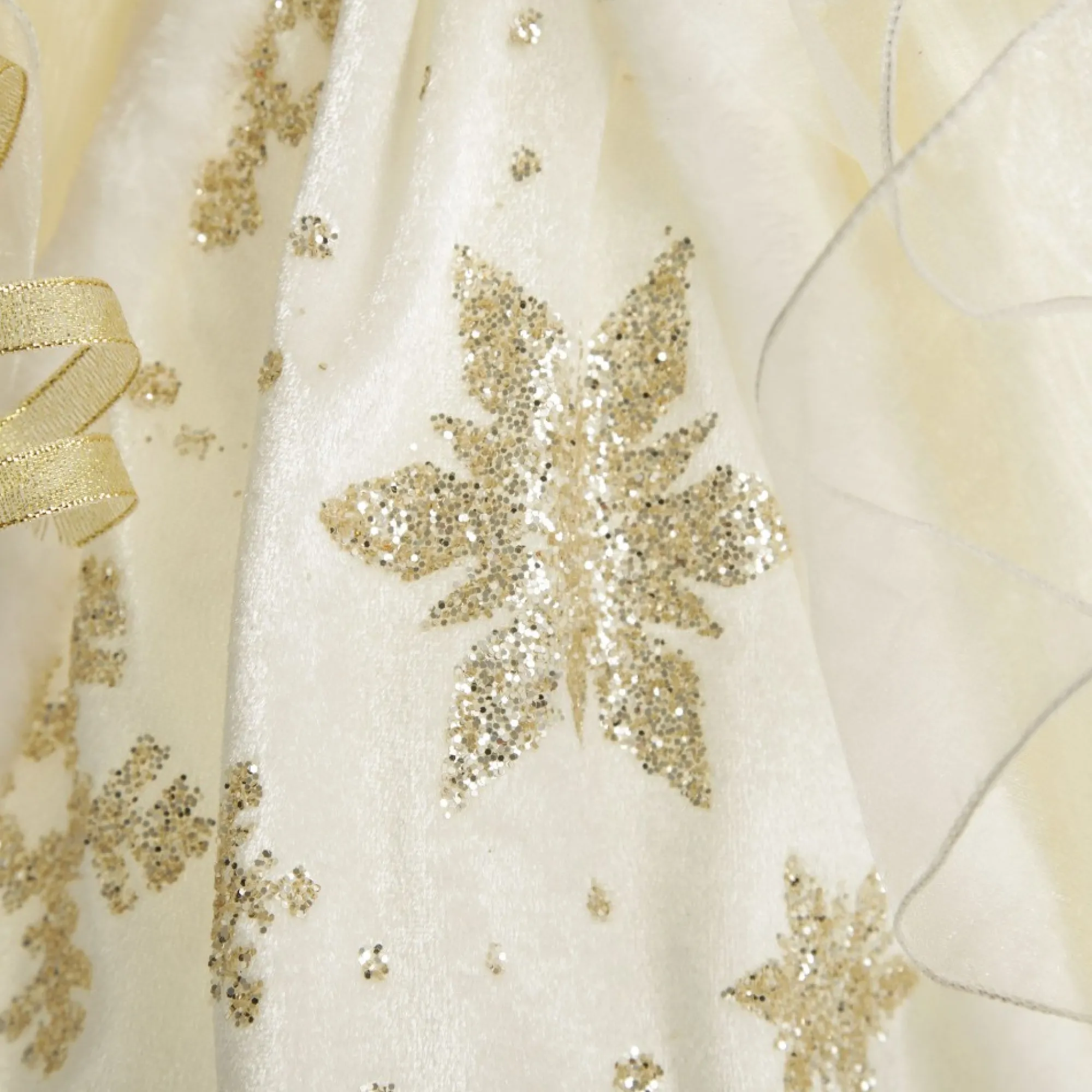 Elegant Ivory and Gold Christmas Angel Tree Topper Flash Sale