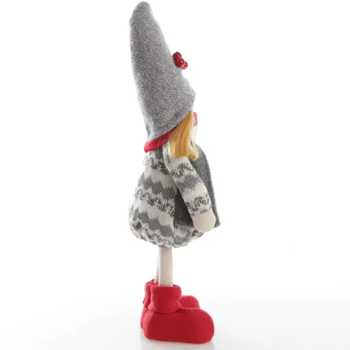 Elsa Cute Christmas Dress up Ornament in Grey Knit Dress Shop