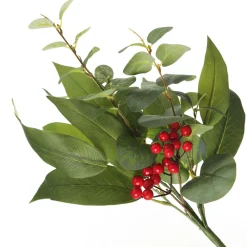 Eucalyptus with Red Berries Christmas Spray Flash Sale