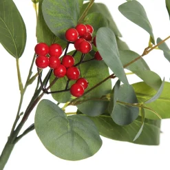 Eucalyptus with Red Berries Christmas Spray Flash Sale