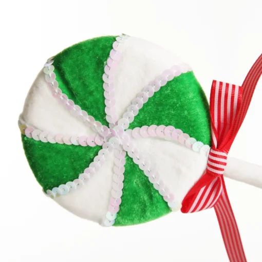 Extra Large Gingerbread Boy with Lollipop Christmas Ornament Fashion
