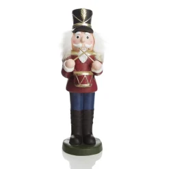 Extra Large Red Drummer Nutcracker Christmas Ornament. Cheap