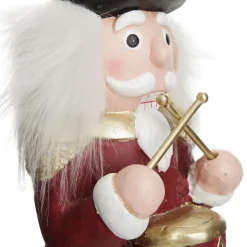 Extra Large Red Drummer Nutcracker Christmas Ornament. Cheap