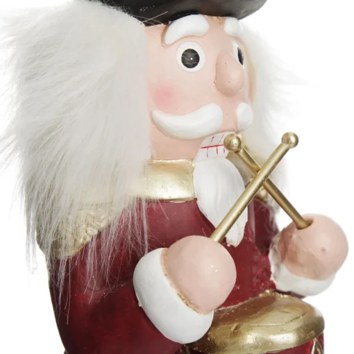 Extra Large Red Drummer Nutcracker Christmas Ornament. Cheap