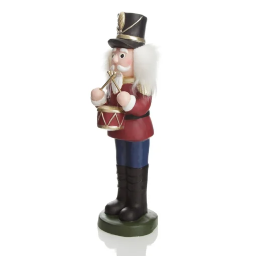 Extra Large Red Drummer Nutcracker Christmas Ornament. Cheap
