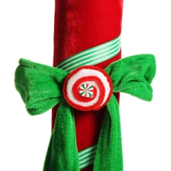 Extra Large Red Velvet Candy Cane Decoration Outlet