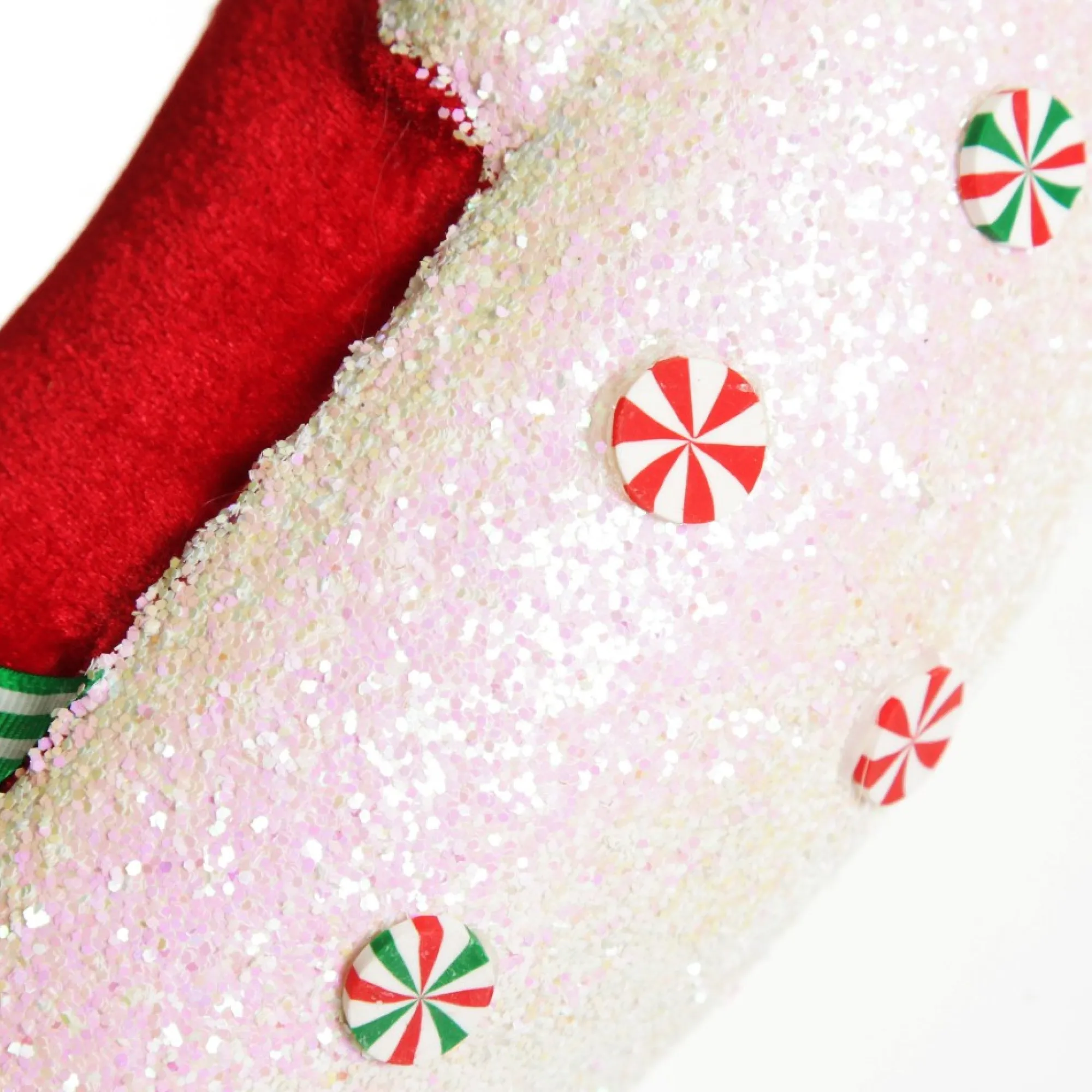 Extra Large Red Velvet Candy Cane Decoration Outlet