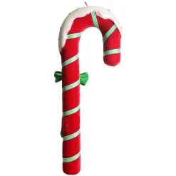 Extra Large Red Velvet Candy Cane Decoration Outlet