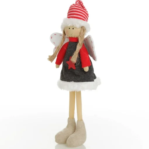 Fabric Standing Angel Star - Grey Dress Sale