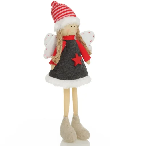Fabric Standing Angel Star - Grey Dress Sale