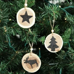 Farmhouse Tree Decorations - Set of 6 New