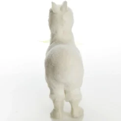 Fluffy White Llama with Green Bow Discount