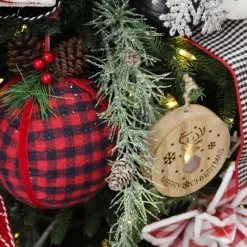 Frosted Pine with Pinecones Hanging Spray Clearance