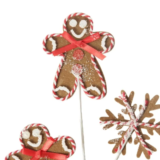 Gingerbread Man Christmas Pick Store
