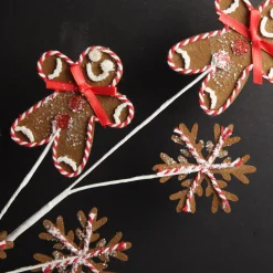 Gingerbread Man Christmas Pick Store