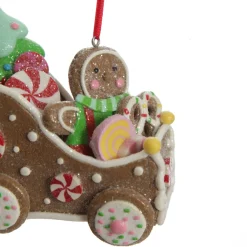 Gingerbread Man in Car Christmas Tree Decoration Best