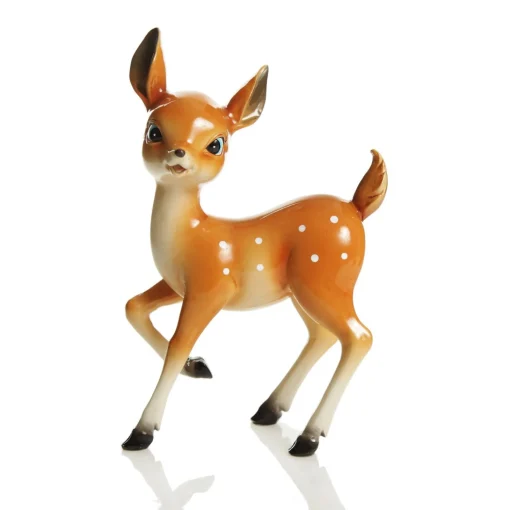 Glossy Retro Bambi Christmas Ornaments - Set of 2 Cheap