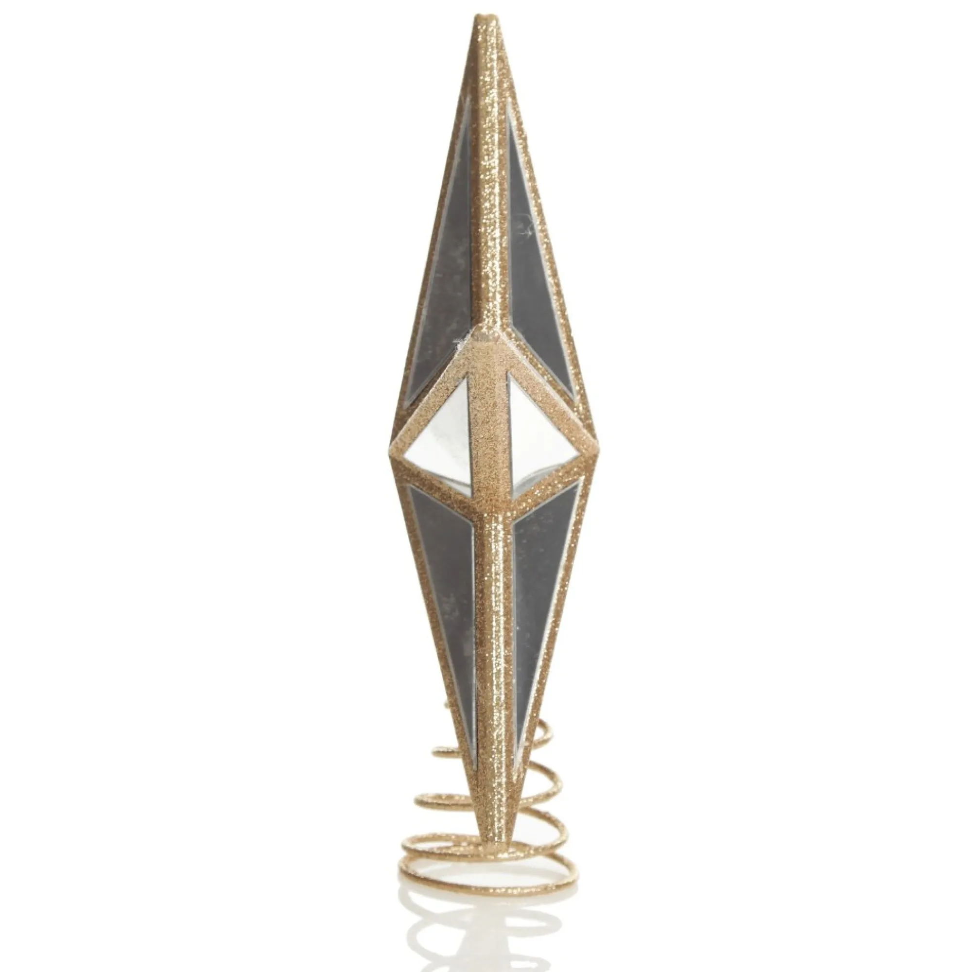 Gold and Mirror 3D Star Christmas Tree Topper Online