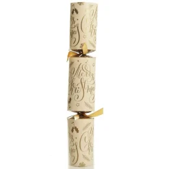 Gold and White Merry Christmas Script Bon Bons Discount