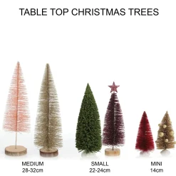 Gold Bottle Brush Tree - Small Set of 2 Store