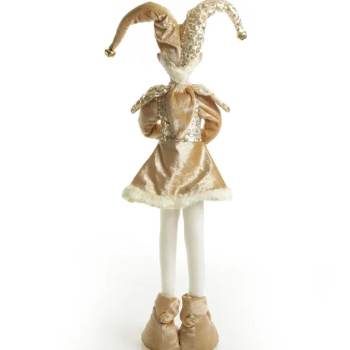 Gold Elf Standing Christmas Ornament Discount