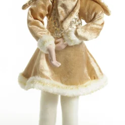 Gold Elf Standing Christmas Ornament Discount