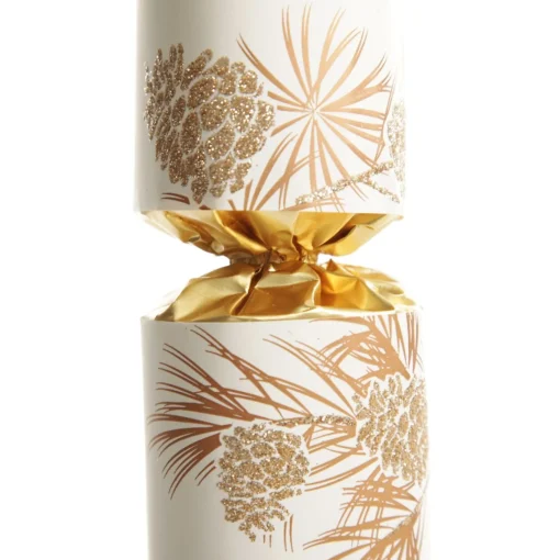 Gold Glitter Foliage Christmas Bon Bons Clearance