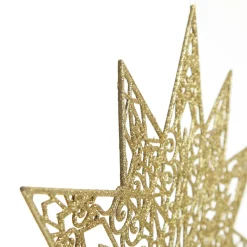 Gold Glitter Hanging Christmas Star Best Sale