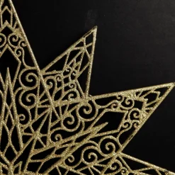 Gold Glitter Hanging Christmas Star Best Sale