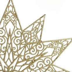 Gold Glitter Hanging Christmas Star Best Sale
