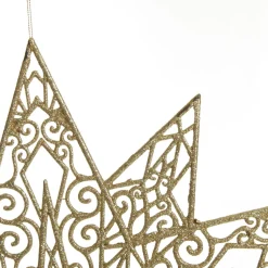 Gold Glitter Hanging Christmas Star Best Sale