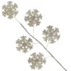 Gold Glitter Snowflake Christmas Spray Clearance