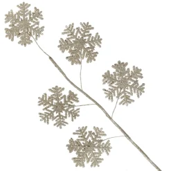 Gold Glitter Snowflake Christmas Spray Clearance