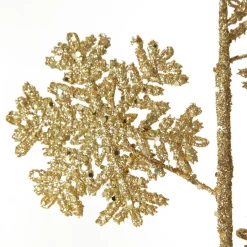 Gold Glitter Snowflake Christmas Spray Clearance