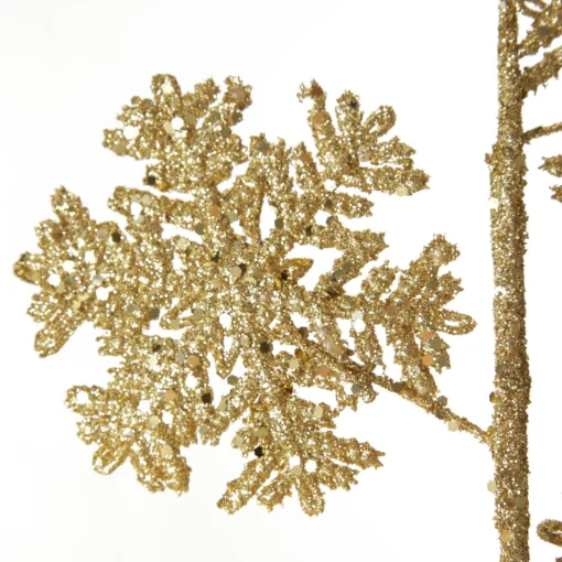 Gold Glitter Snowflake Christmas Spray Clearance