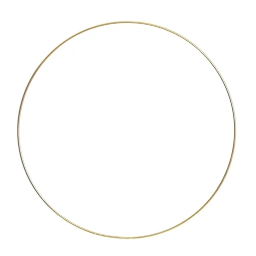 Gold Metal Hoop Wreath Base - 30cm New