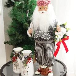 Golfing Santa Christmas Ornament Discount