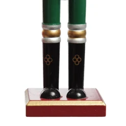 Green Nutcracker with Sword Christmas Ornament - Large Discount