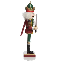 Green Nutcracker with Sword Christmas Ornament - Large Discount